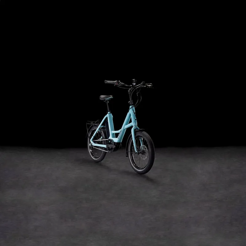 Cube Compact Hybrid Comfort 500 Electric Bike in Aruba Blue/Reflex-6